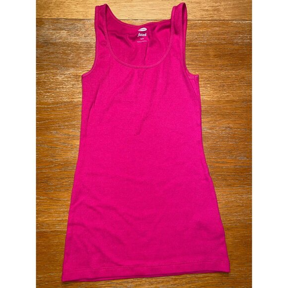Old Navy Womens Pink Tank Top Sleeveless Ribbed Knit Size Small - Picture 1 of 1